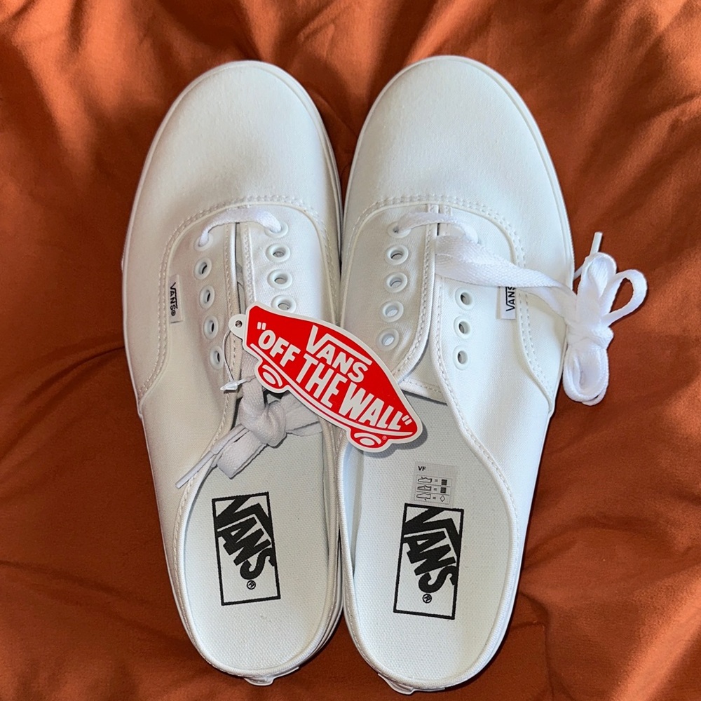 Vans Women's Classic White Slip-On Sneakers